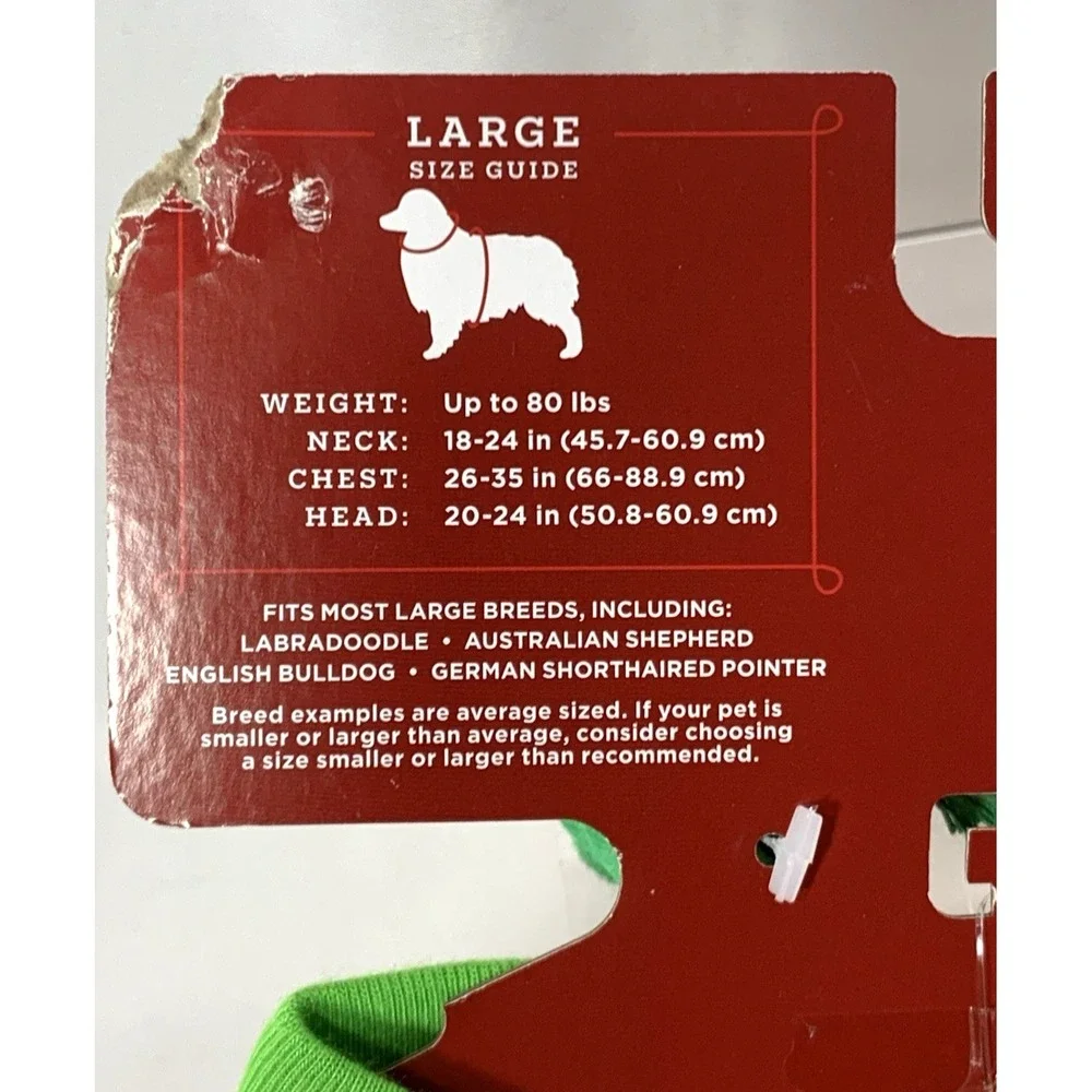 Wondershop Pet Pajamas & Toy Set‎ Size Large Up To 80 lbs Christmas New